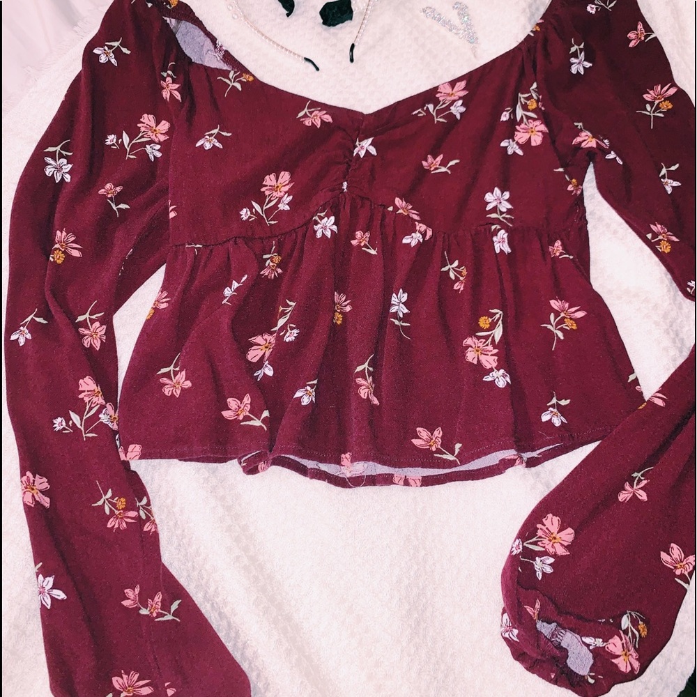 Floral crop top